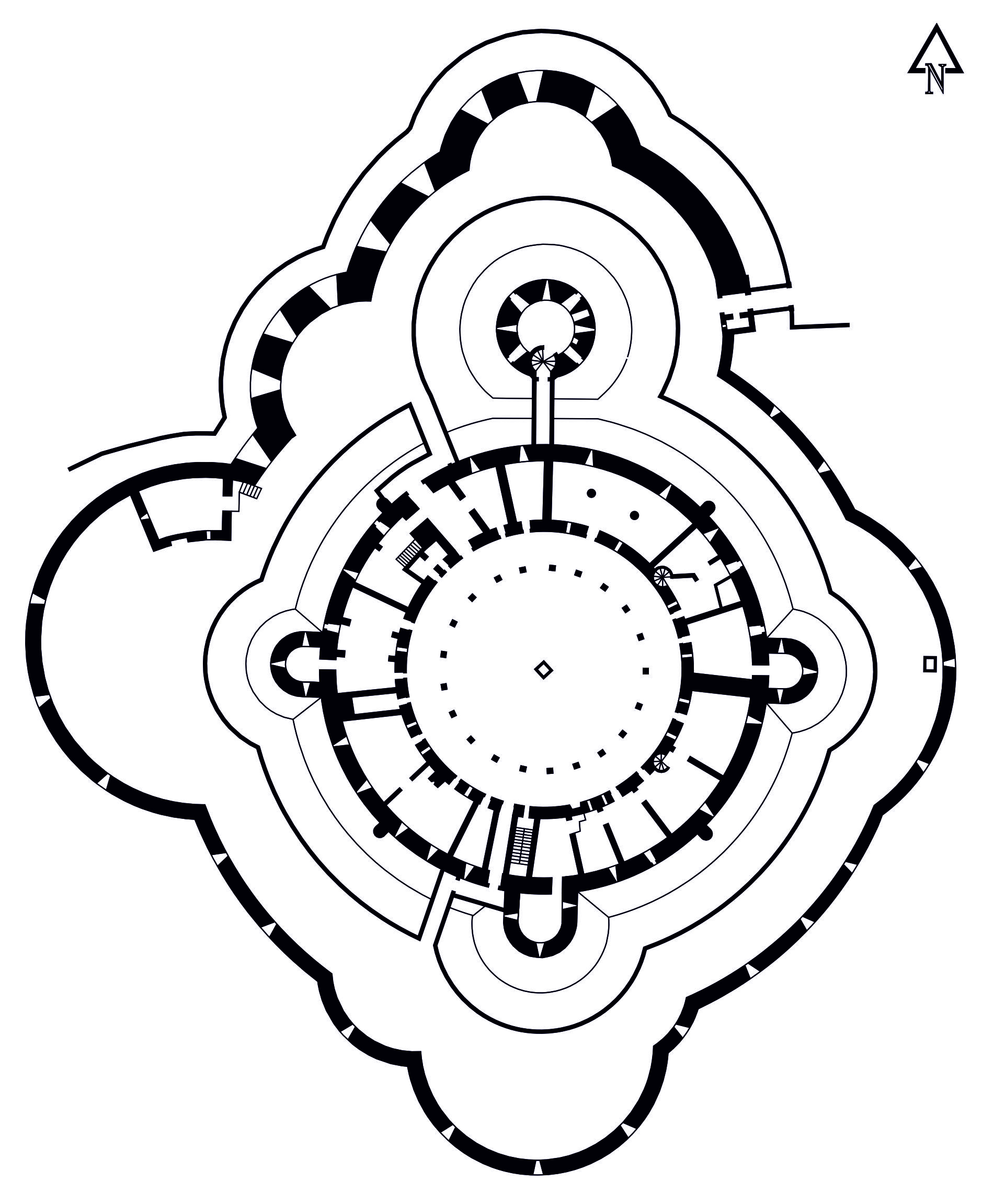 Planta del Castillo de Bellver